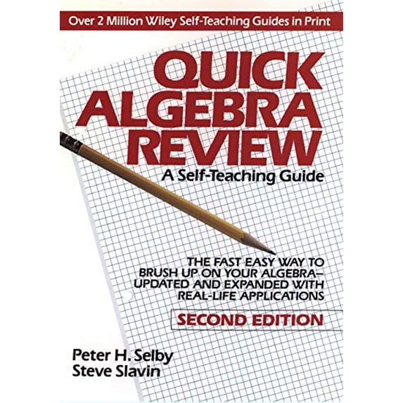 Pre-Owned Quick Algebra Review (Paperback) 0471578436 9780471578437