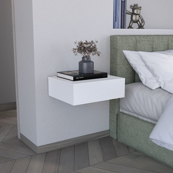 Quick Assembly Bedside Shelf / With Drawer Storage / Organize Bedside Stuff