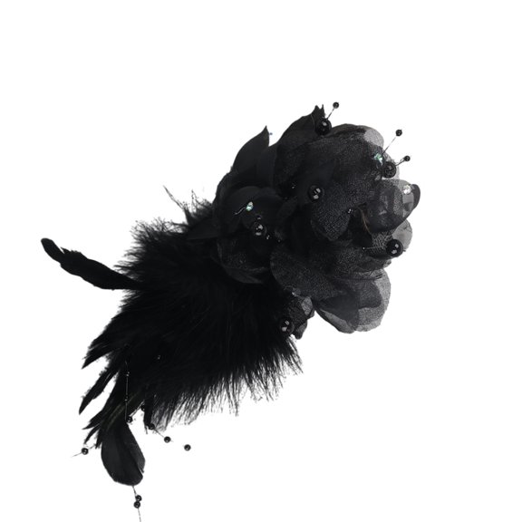 Quick Attach Plumage Corsage Pin Fabric Brooch for Outdoor Weddings Business Dinners