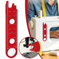 thumbnail image 1 of Quick Automatic Needle Threader for Sewing Machine, 4 in 1 Multitool with Built-in Ruler and Magnifier, Magnetic Seam Guide, Quilting Sewing Tools (red), 1 of 9