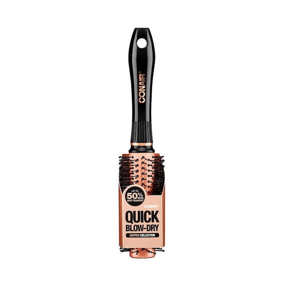 Quick Blow-dry Copper Nylon Round Hairbrush (Pack of 20)