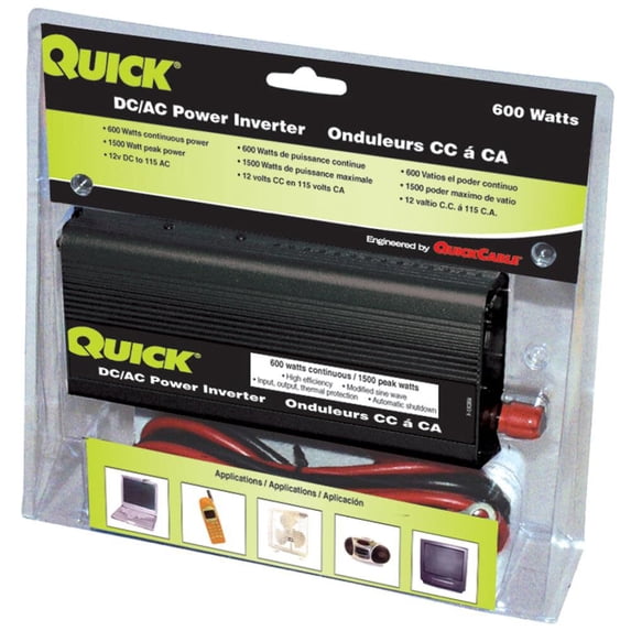 Quick Cable 600 Watt Modified Sine Wave Inverter