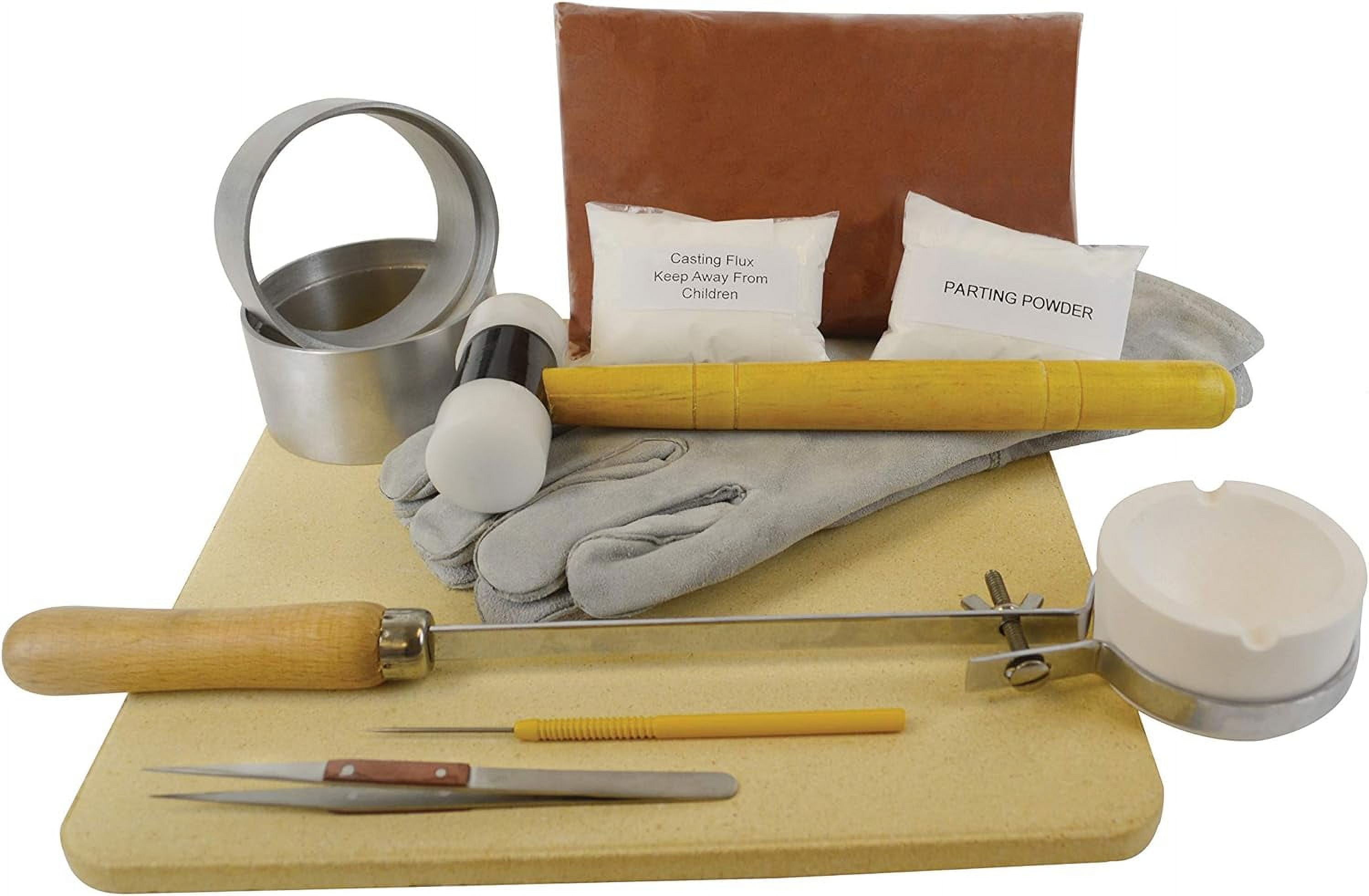 Quick Cast Sand Casting Kit Jewelry Making Precious Metal Casting Silver Pouring Set With