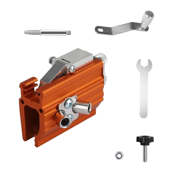 Quick Chain Sharpener: A Robust Universal Tool for All Chainsaws to Get a Razor Sharp, Precise Cut in Minutes with its Stainless Steel Angle Guide.