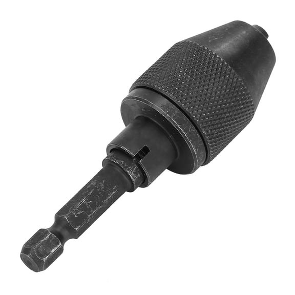 Quick Change 1/4' Hex Shank Drill Bit Chuck Adapter, Converts 0.3-6.5mm Bits for Easy Swap