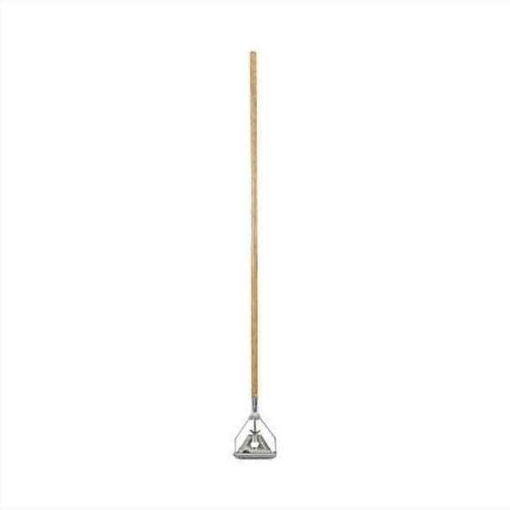 Quick Change Metal Head Wooden Mop Handle, Junior, 0.88" dia x 54", Natural | Bundle of 5
