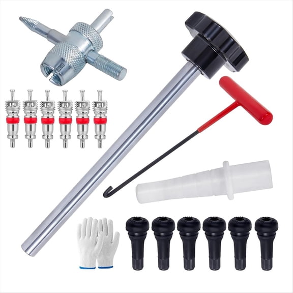 Quick Change Tire Valve Tool Kit, Tire Valve Stem Core Quick Change Tool Kit, Replace Car, ATV, Truck, Motorcycle, Etc,A,1set * tire removal tool