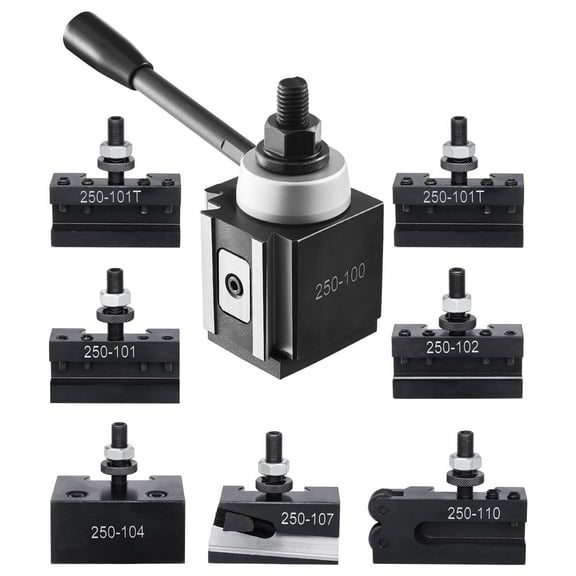 Quick Change Tool Post Set 8 Pcs Lathe Tool Holders for 6"-12" Mini Lathe Swing
