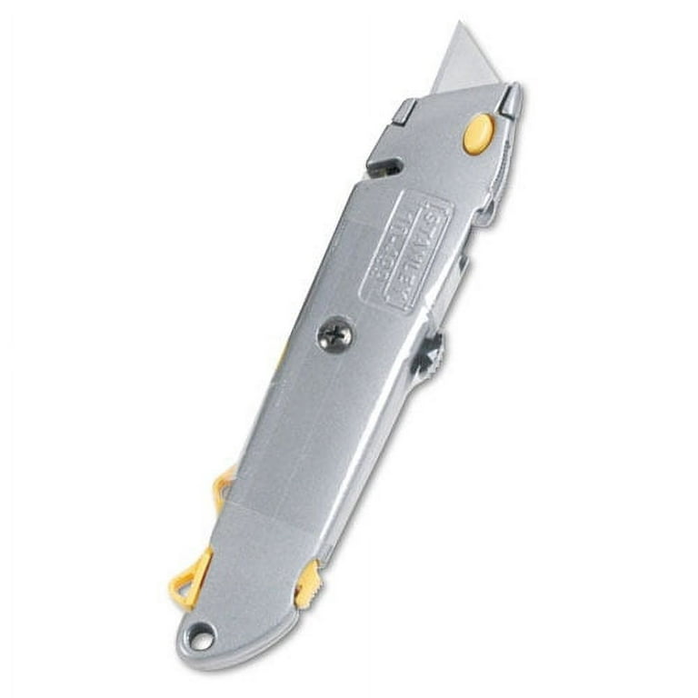 Quick-Change Utility Knife with Twine Cutter and (3) Retractable Blades, 6 Quick-Change Utility Knife with Twine Cutter and (3) Retractable Blades, 6