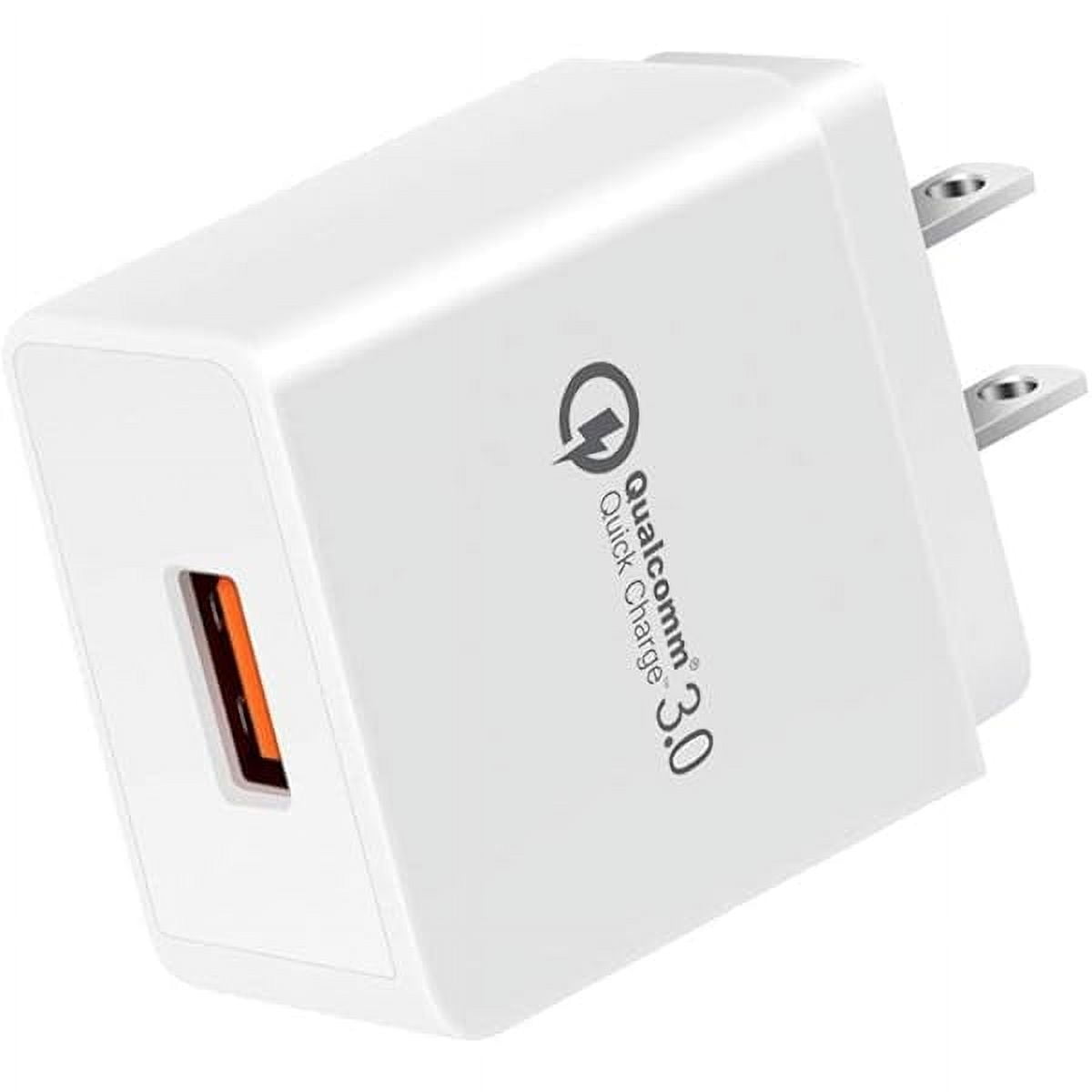 Quick Charge 3.0, 18W USB Wall Charger QC 3.0 Adapter 3A Fast Charger Compatible with iPhone 12 11 Pro X XR XS Max | Galaxy S21 S20 FE S10 S10e S9 S8 Note 20 Ultra 10 9 8 | Pixel 5-4A-4-3-2-XL Phones