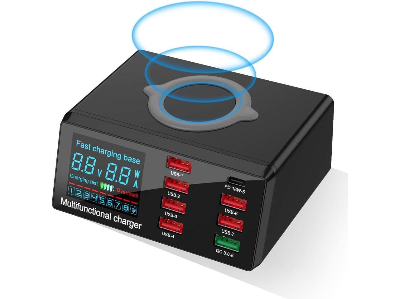 Quick Charge 3.0 8-Port USB Fast Charger,100W c Fast Charging Station ...
