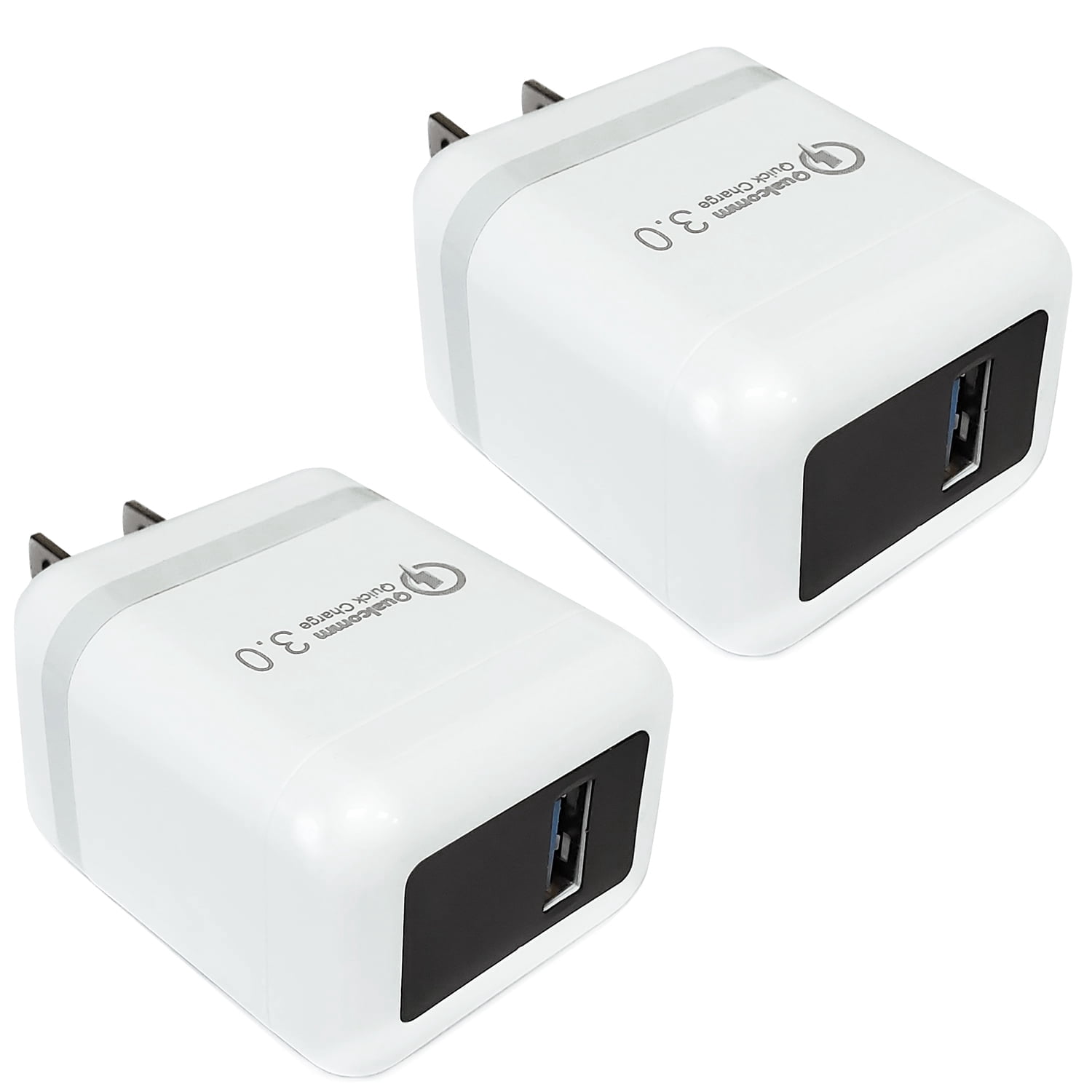 2Pack Fast Charging Cubes, Foldable Port Charger Block, Fast USB Plug ...
