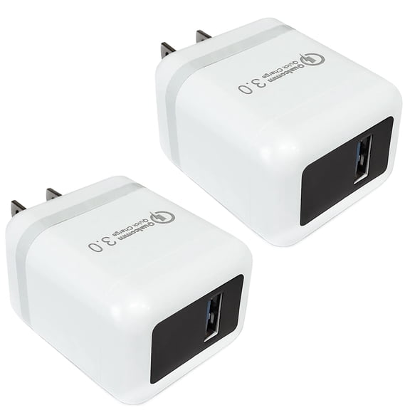 2Pack Fast Charging Cubes, Foldable Port Charger Block, Fast USB Plug Power Adapter Fold up Box Base Brick Compatible with iPhone 17 Air/16 Pro/16 Plus/16 Pro Max/15/XR/XS Max Samsung Galaxy LG Pixel