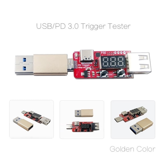 Quick Charge Trigger Digital Current Voltage Meter Ammeter Coulometer Charger e Power Supply Type-c USB Tester Detector ,Easy to Operate