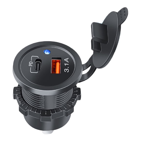 Quick Charging 12V-24V Car Charging Universal Double USB Port Overcurrent Protections Charging Outlet Socket