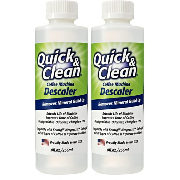 Quick-Clean Coffee Machine Descaler 8 fl oz (2 Pack)