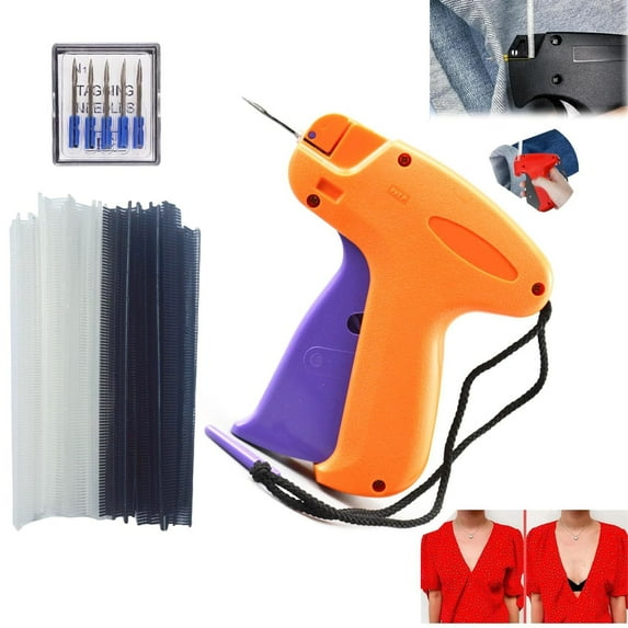 Quick Clothing Fixer, Quick Stitch Sewing Gun, Handheld Sewing Machine, Mini Quick Repair Garment Sewing Machine, with 5 Fine Needles 1000 Black & 1000 White Micro Fasteners