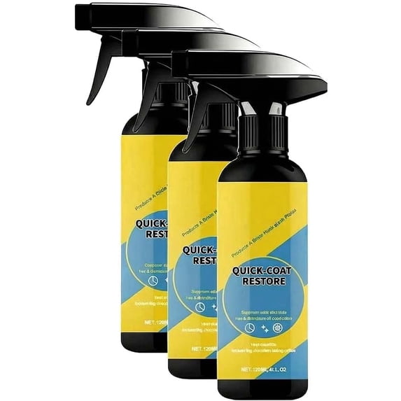 Quick Coat Restore Coating Spray, 2026 Advanced Automobile Quick-Acting Coating Agent, Quick Effect CoatingAgent Spray with Dust Proof(3pcs)