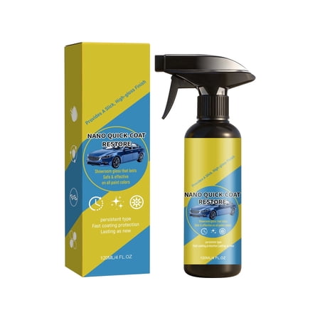 Quick Coat Restore Coating Spray, 2026 Advanced Automobile Quick-Acting Coating Agent, Quick Effect CoatingAgent Spray with Dust Proof
