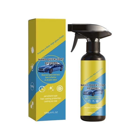 Quick Coat Restore Coating Spray, 2026 Advanced Automobile Quick-Acting Coating Agent, Quick Effect CoatingAgent Spray with Dust Proof