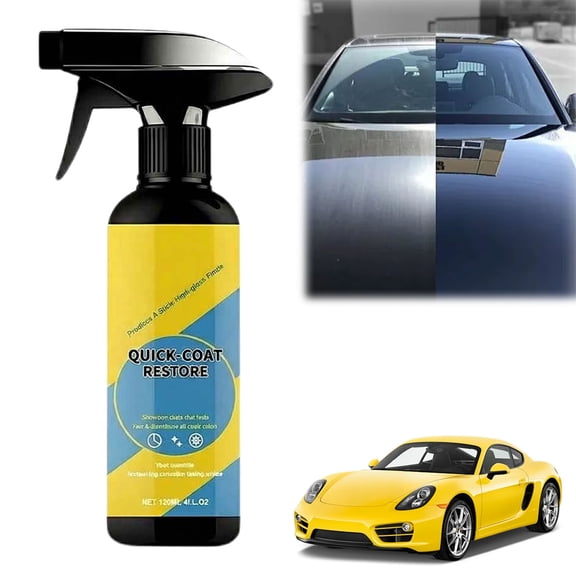 Quick Coat Restore Spray,2026 Advanced Waterless Ceramic Coating Agent for Cars, Instant Scratch Repair & Diamond-Hard Protection – All-in-One Auto Paint Restorer with Dust Proof Shield (1 pc)