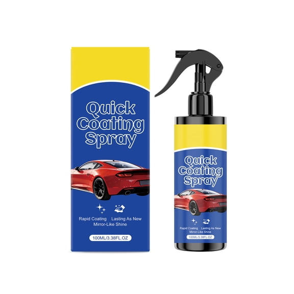 Quick Coating Spray for Cars, Rapid Ceramic Paint Sealant, Mirror-Like Shine, Long-Lasting UV, Scratch & Water Spot Protection for All Automotive Exterior Paint and Clear Coat Finishes