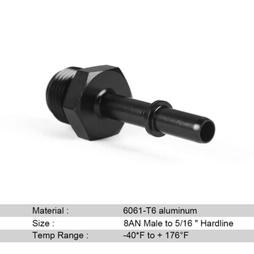 Quick Connect 8AN To 5/16" Male For LS LS1 LS3 EFI Fuel Line Fitting 7.9mm