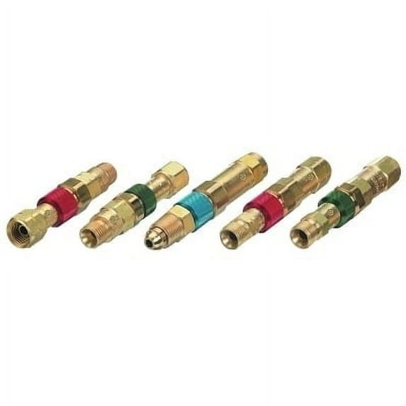Quick Connect Components, Male Plug, Brass, Oxygen/Inert Gas | Bundle of 5 Each