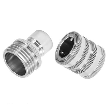 Quick Connect Garden Hose Adapter - 3/4 Inch High Pressure Water Fitting for Spray Nozzles & Irrigation Systems