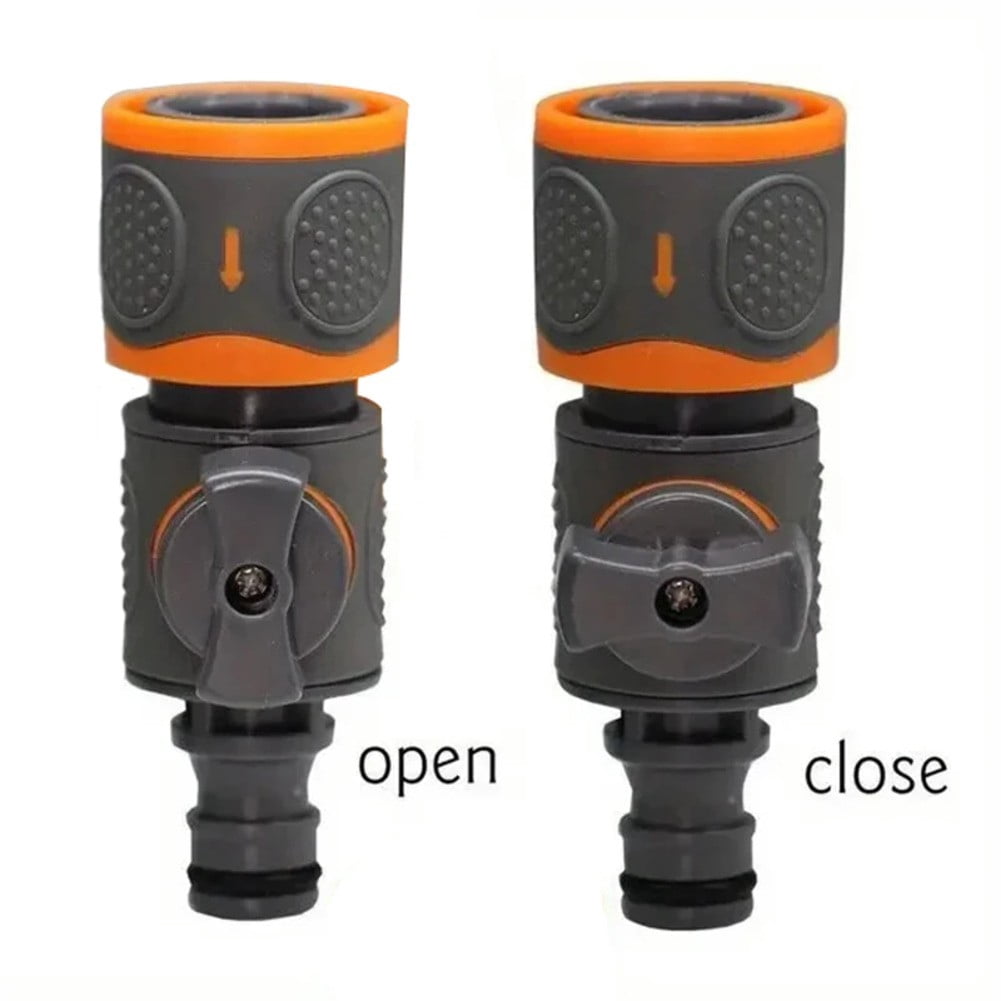 Quick Connect Garden Hose Fitting with On/Off Water Control Valve for ...