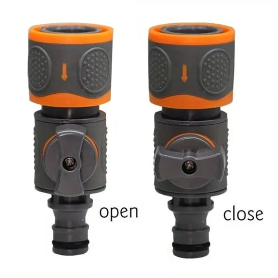 Quick Connect Garden Hose Fitting with On/Off Water Control Valve for ...