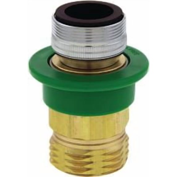 Quick Connect Hose to Faucet Coupler and Fitting Dual Thread by 3/4 in. Brass MGH Good for Portable Appliances Snap Fit