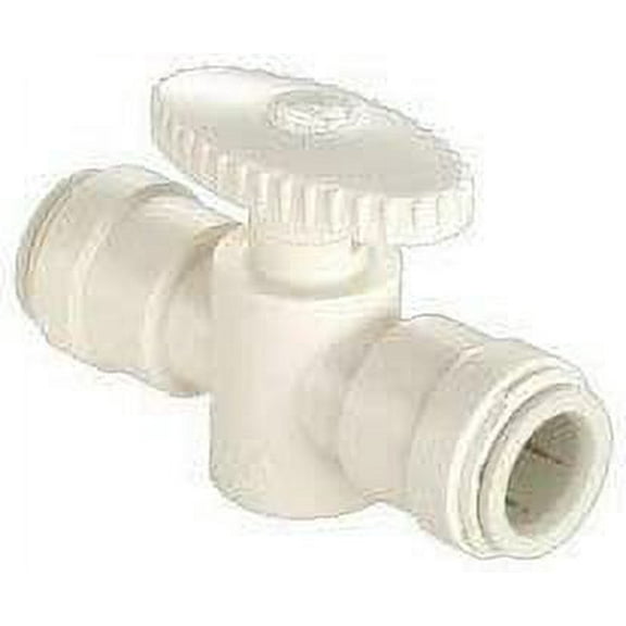 Watts Quick Connect Straight Stop Valve - Stop Valve Type - 3" Length, Multicolor