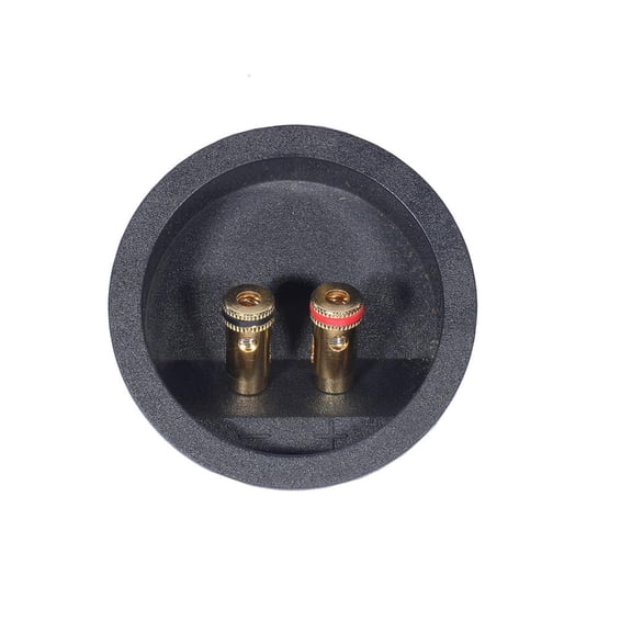 Quick Connecting Spring Clip Speaker Terminals Panel 72mm Cutout Diameter Plastic Housing Coppers Alloy Contacts