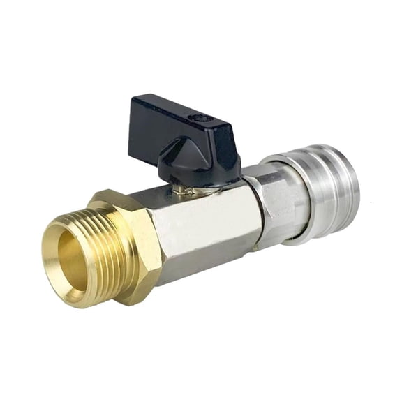 Quick Connection Metal 1/4 Inch Valves Coupler Connector for High Pressure Water Systems Ergonomic Vehicle Wash Tool