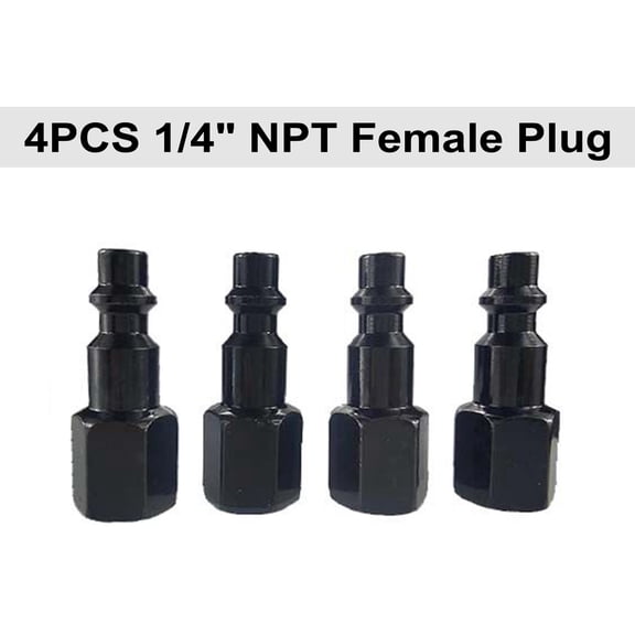 Quick Connector,Quick Set Air Kit Type D Type D Quick Set Air Compressor Coupler And Kit Air 12pcs Coupler Kit D Quick Set Air Compressor Kit Npt Air Coupler 1/4'' 12pcs Air Quick Qisuo
