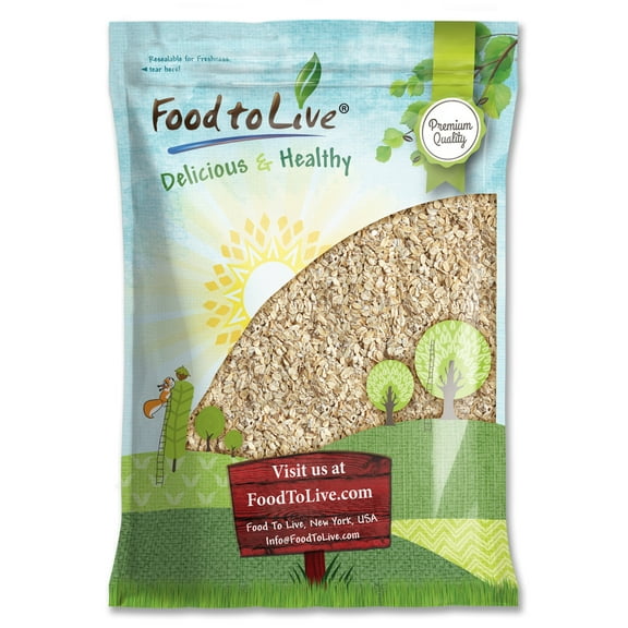 Quick Cooking Rolled Oats, 6 Pounds Kosher, Raw, Vegan by Food to Live