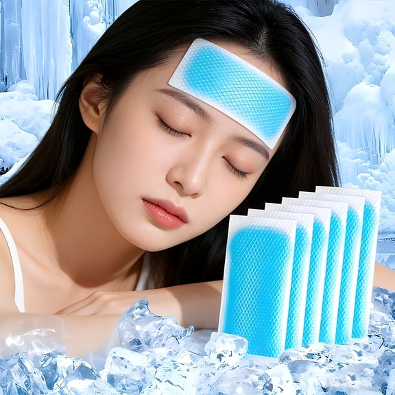 Quick-Cool Gel Ice Pack | Portable, Disposable, Slip-Resistant Design for Heatstroke Cooling, Plastic Material, No Charging Needed
