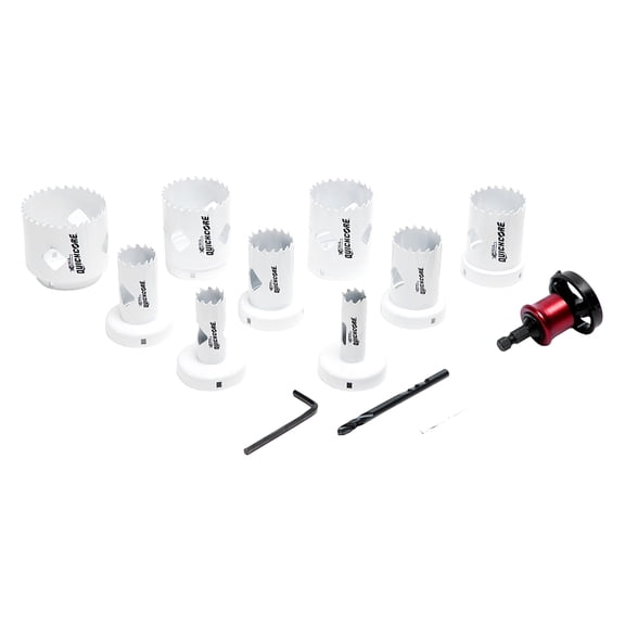 Blu-Mol Xtreme QuickCore Bi-Metal Hole Saw Set 13 pc