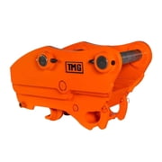 TMG Industrial Quick Coupler for Excavator, 60mm Pin Diameter, 345-405mm Pin Spread, Built-In Lifting Point 4400 Lb Rating, TMG-EQC60