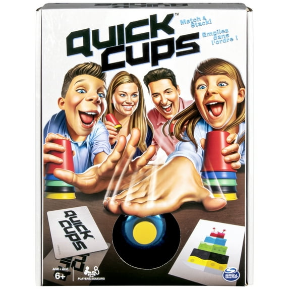 Quick Cups, Match ‘n’ Stack Cup Stacking Family Board Game Summer Toy Funny Gift, for Adults and Kids Ages 6 and up