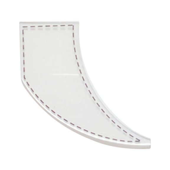 Quick Curve Quilt Template DIY Cutting Patchwork Art Quilting , clear, 4x4inch