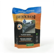 Quick Dam Water-Activated Floodbag Sandless Sandbag - 120 Pack, Black