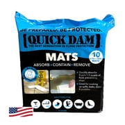 Quick Dam Super Absorbent Mats, 10/pack