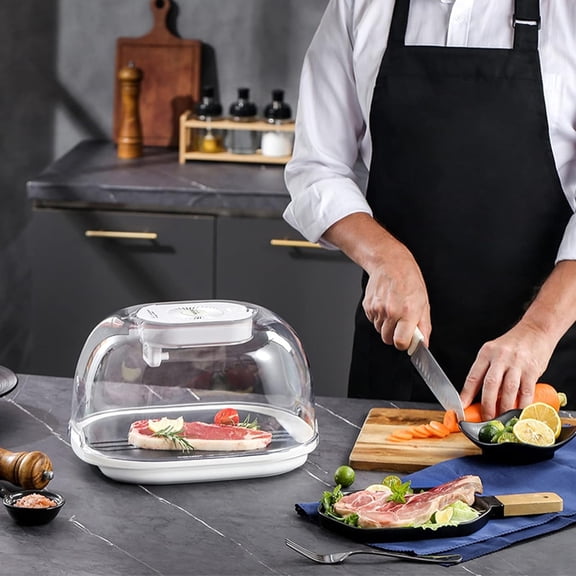 Quick Defrosting Tray for Frozen Meat Rapid Thaw Defrosting Tray Durable and Non-Stick Kitchen Natural Taste Heating Defroster Tray Miracle Thaw Golden