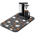 thumbnail image 1 of Quick Diatom Ooze Coffee Drying Dish Mat with Black Bats Ghost Design Halloween-Themed 19.5x12in Kitchen Accessory with Super Absorbency, 1 of 7