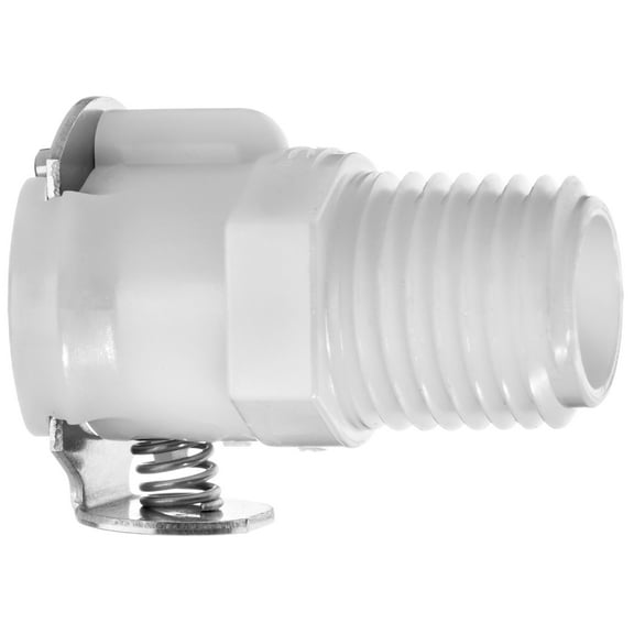 Quick Disconnect Tube Fitting with Auto Shut-Off - Acetal Plastic - Straight - 1/8" Socket x 1/8" Male NPT