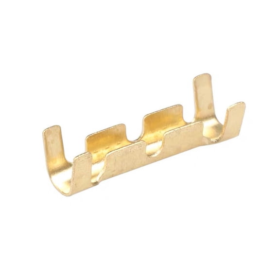 Docking Connect Wiring Terminal Brass Crimp Terminal Electric Butt Connector Kit U-shaped Terminal Tab 0.3-1.5mm