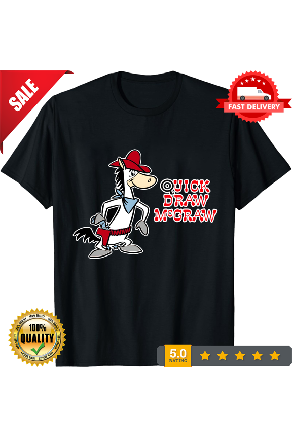 Quick Draw McGraw ARTWORK black UNISEX T-shirt All sizes S-5XL XB643 eBay, CROWD FAVORIT-TH77357