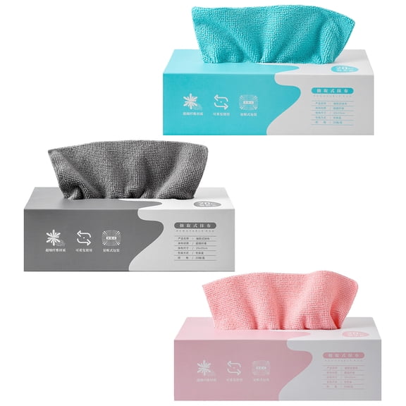 Quick-Draw Microfiber Cloths 3-Pack, 20 Per Box, 20x20cm Soft & Absorbent Towels for Household, Kitchen,